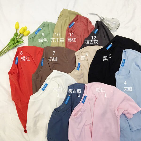 §獨具衣格§ J0341 高棉質超狂12色寬版素色T桖-大尺碼