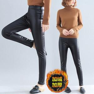 §獨具衣格§ J1114 加絨加厚彈性內搭皮褲