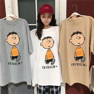 §獨具衣格§ J1398 棉質 可愛娃娃寬大T桖長版上衣-大尺碼