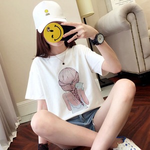 §獨具衣格§ J1527 女孩印花棉T上衣
